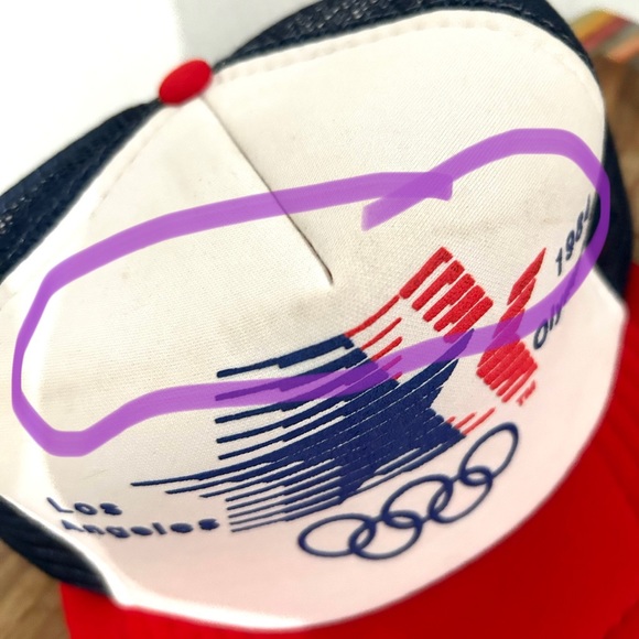 1984 Olympics LA Los Angeles California Trucker Hat Vintage Retro Snapback - Picture 5 of 9